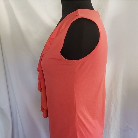 Double Take ruffled sleeveless blouse size small - Picture 2 of 4